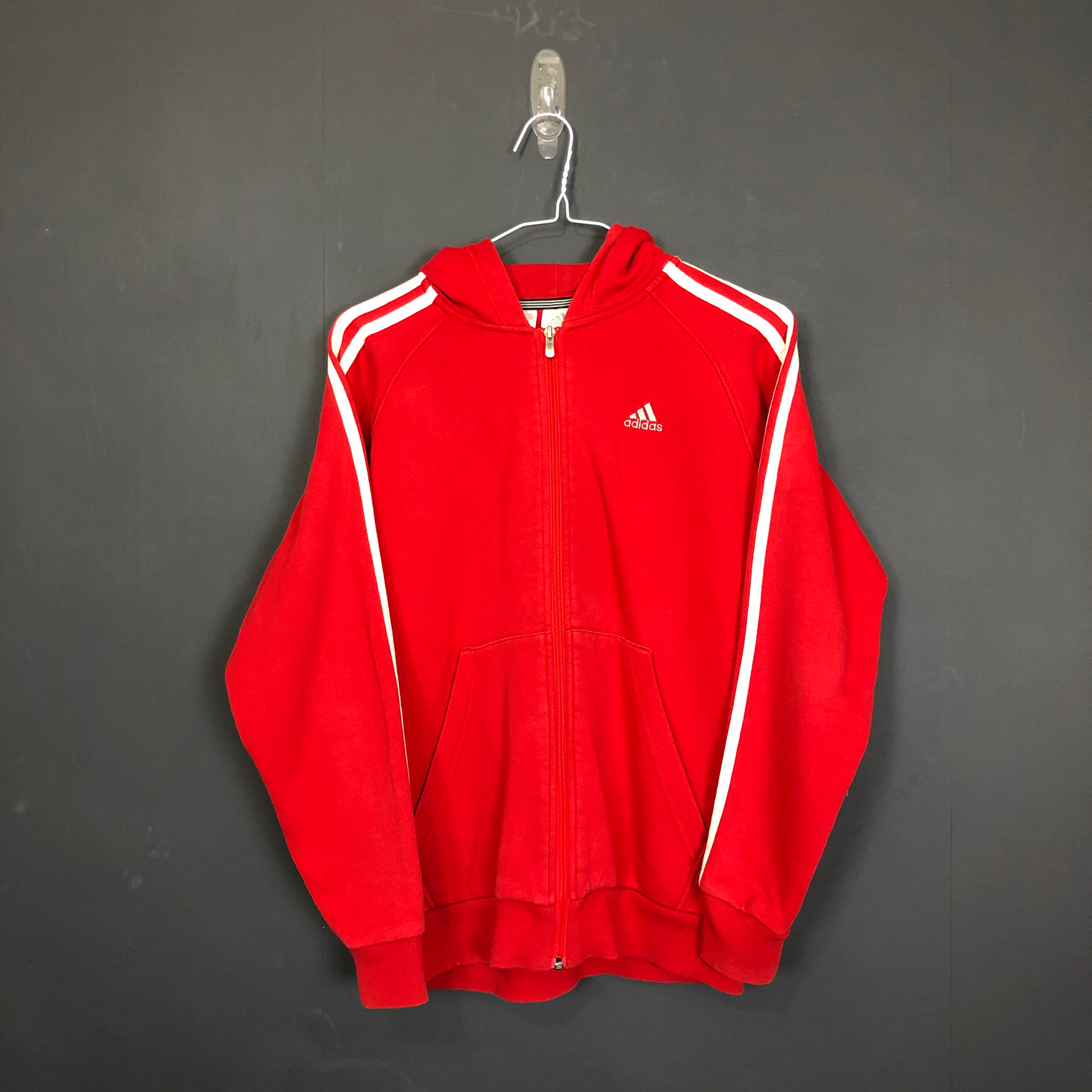 VINTAGE ADIDAS LOGO HOODIE - XS - Vintique Clothing