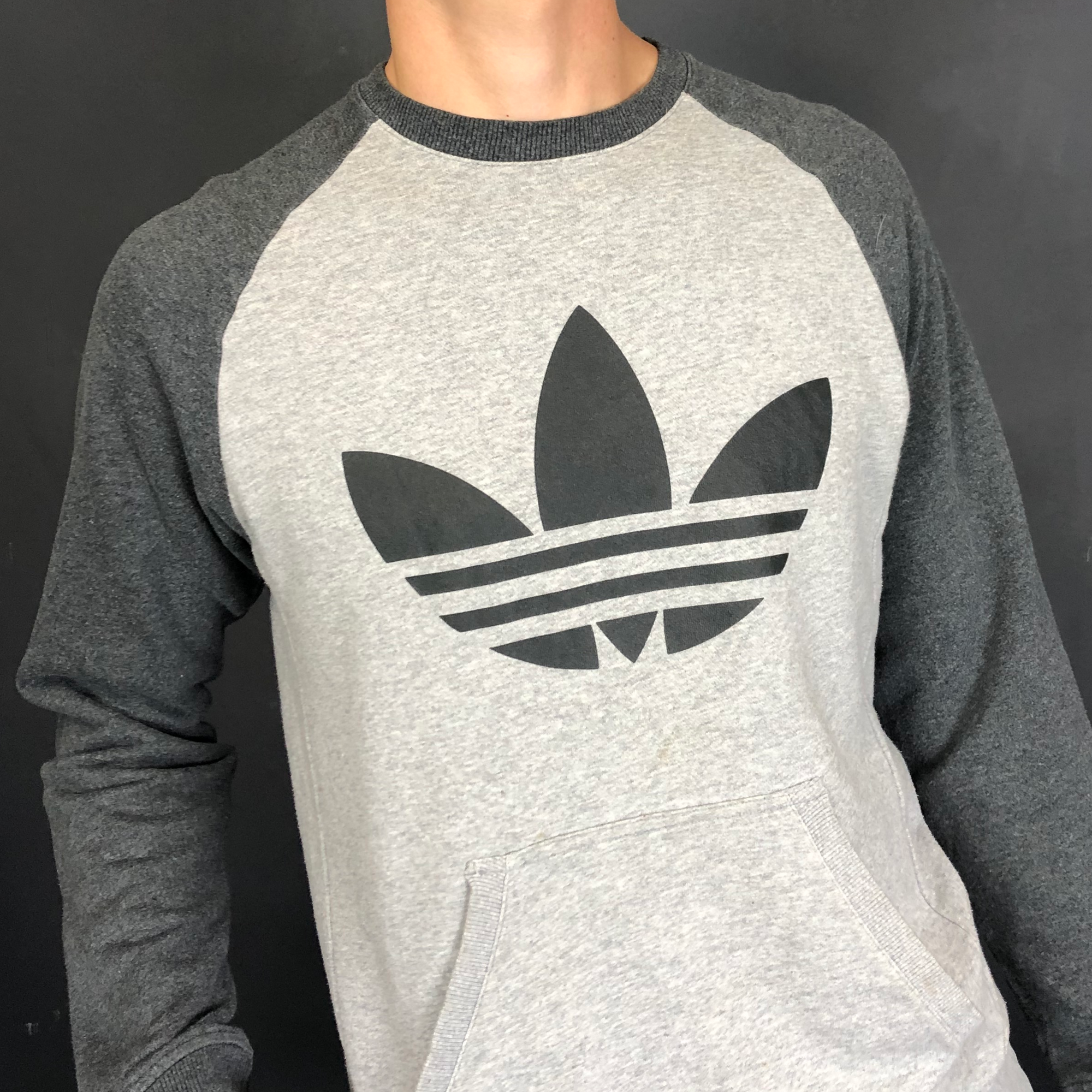 Vintage Adidas Logo Sweatshirt - Large - Vintique Clothing