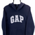 VINTAGE GAP SPELLOUT HOODIE IN NAVY & PINK - MEN'S MEDIUM/WOMEN'S LARGE