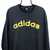 Vintage Adidas Embroidered Spellout Sweatshirt in Navy/Yellow - Men's Oversized Large/Women's Oversized XL