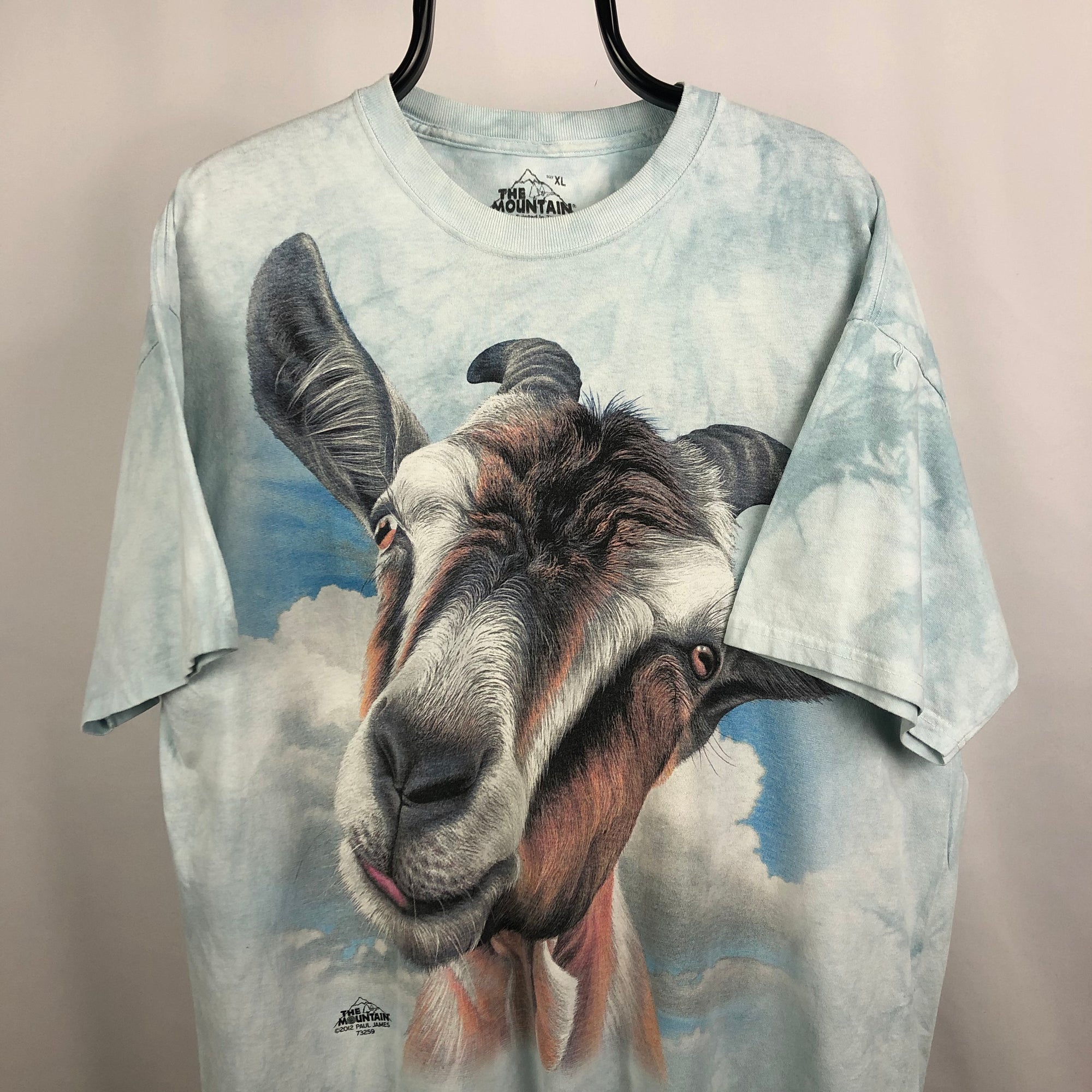 Vintage Goat Print Tee - Men's XL/Women's XXL