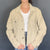 Vintage Corduroy Beige Jacket - Women's Medium/Large - Vintique Clothing