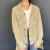 VINTAGE Oversized CORDUROY BEIGE JACKET - WOMEN'S Small/Medium - Vintique Clothing