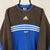 Vintage 90s Adidas Centre Logo Sweatshirt in Blue/Washed Black - Men's Large/Women's XL