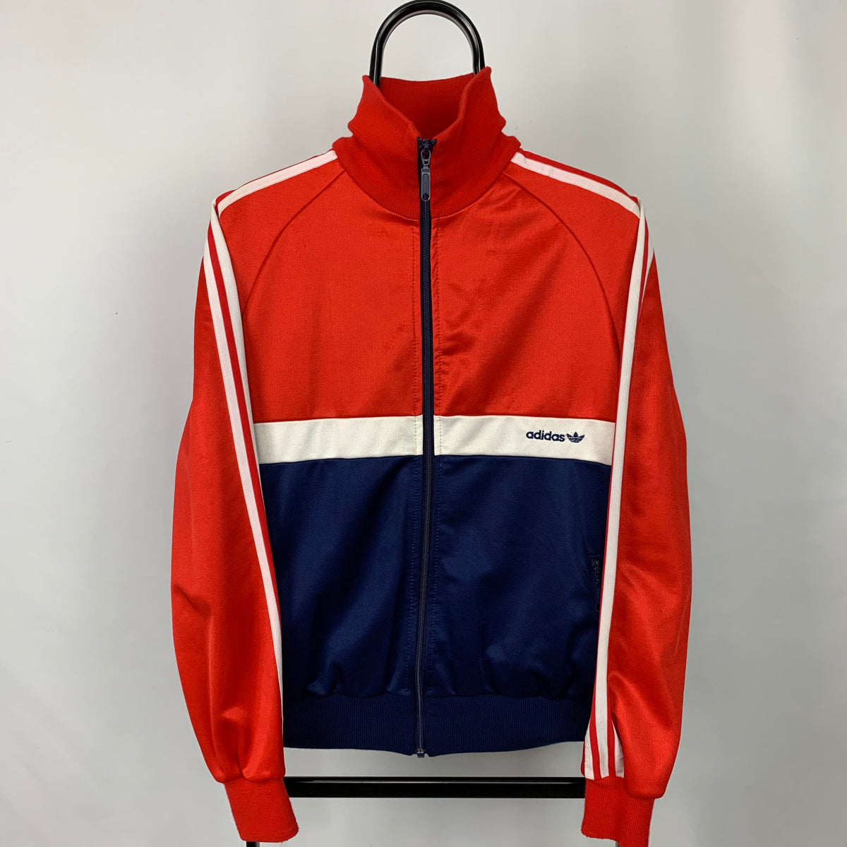 Vintage 90s Adidas Track Jacket in Red/White/Navy - Men's Small/Women ...