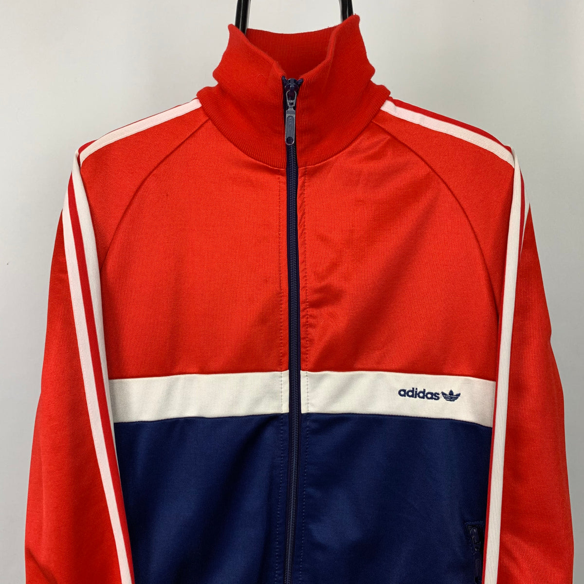 Vintage 90s Adidas Track Jacket in Red/White/Navy - Men's Small/Women ...