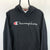 Champion Spellout Hoodie in Black - Men's Medium/Women's Large