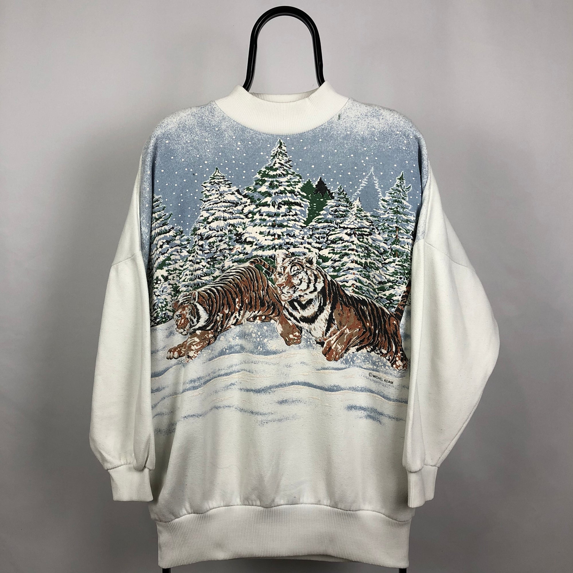 Vintage Michel Adam Tigers Sweatshirt - Men's XXL/Women's XXXL