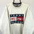 Vintage Tommy Hilfiger Spellout Sweatshirt in Cream - Men's Large/Women's XL