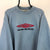 Vintage Umbro Spellout Sweatshirt in Pale Blue/Red - Men's Large/Women's XL