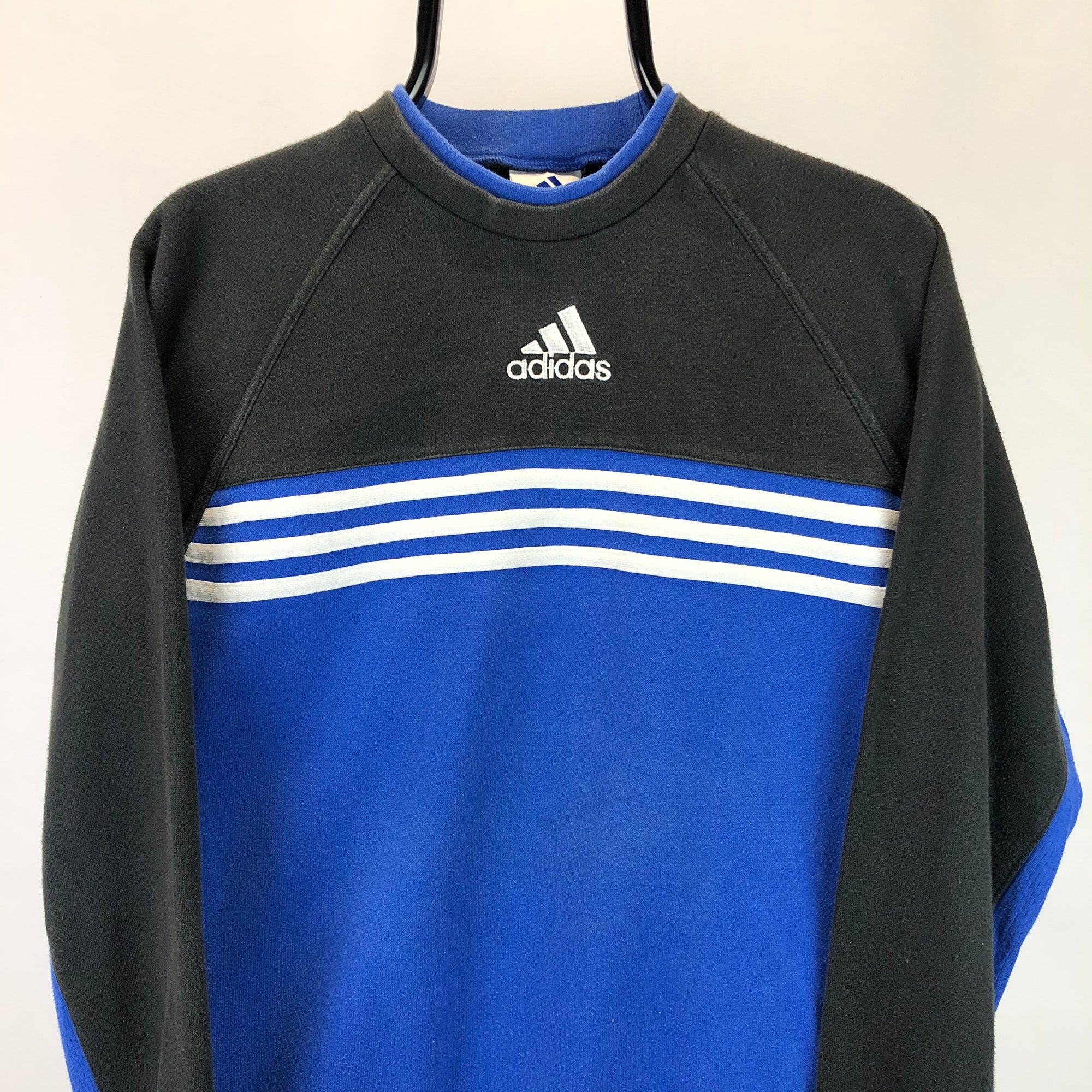 Vintage 90s Adidas Centre Logo Sweatshirt - Men's Small/Women's Medium