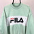 Fila Spellout Sweatshirt in Mint Green/White - Men's Medium/Women's Large