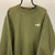 Vintage Puma Spellout Sweatshirt in Khaki Green - Men's Large/Women's XL