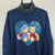 Vintage Teddy Bear Roll-Neck Sweatshirt in Navy - Men's Medium/Women's Large