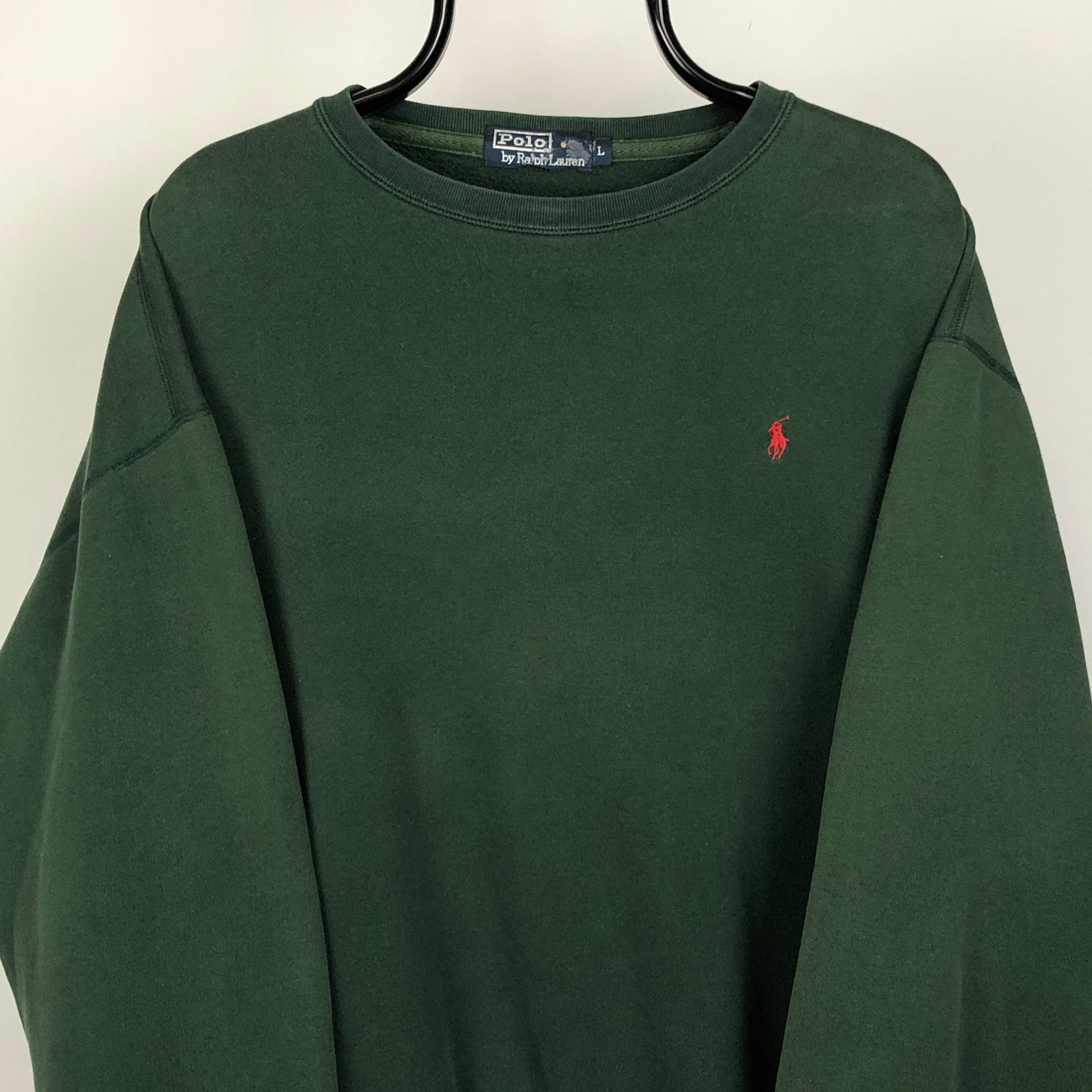 Vintage Green Polo Sweatshirt - Men's XL/Women's XXL