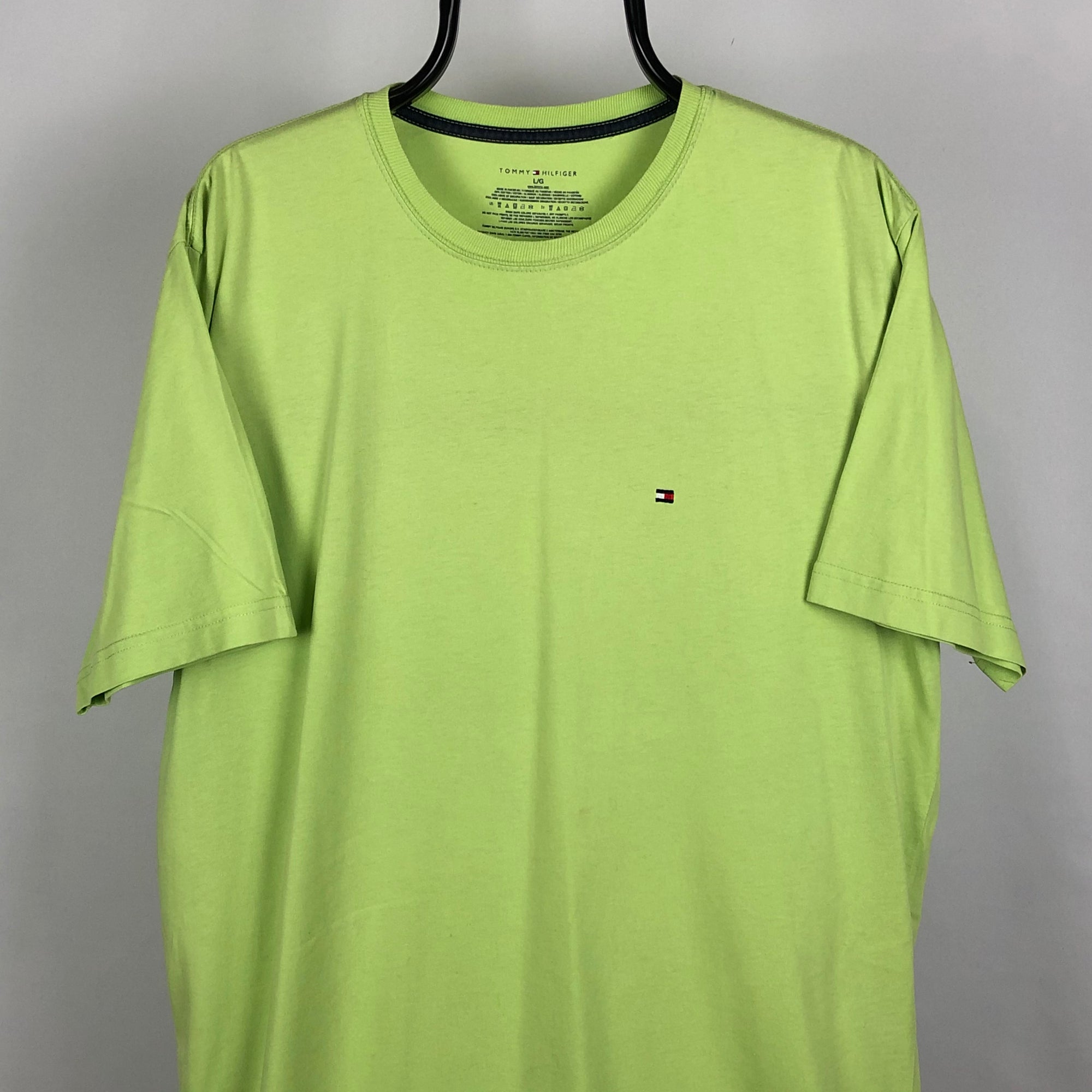 Tommy Hilfiger Tee in Green - Men's Large/Women's XL