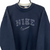 VINTAGE 90S NIKE SPELLOUT SWEATSHIRT IN NAVY - MEN'S MEDIUM/WOMEN'S LARGE