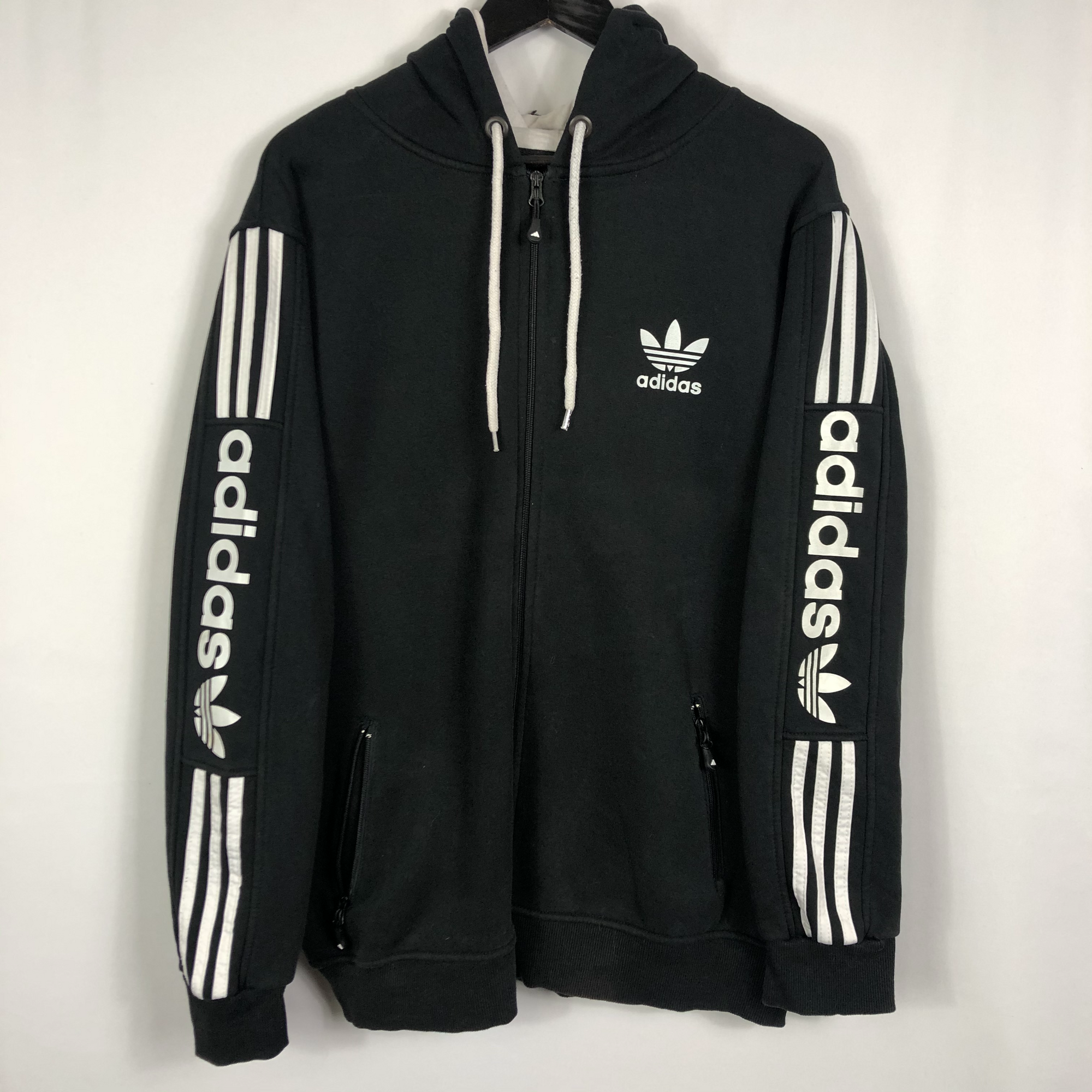 Adidas Spellout Sleeve Hoodie - Men's Large/Women's XL