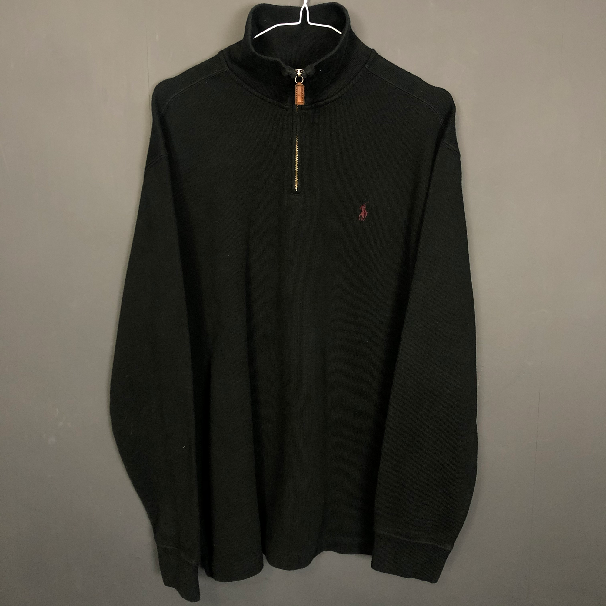 POLO RALPH LAUREN 1/4 ZIP - Large - Vintique Clothing