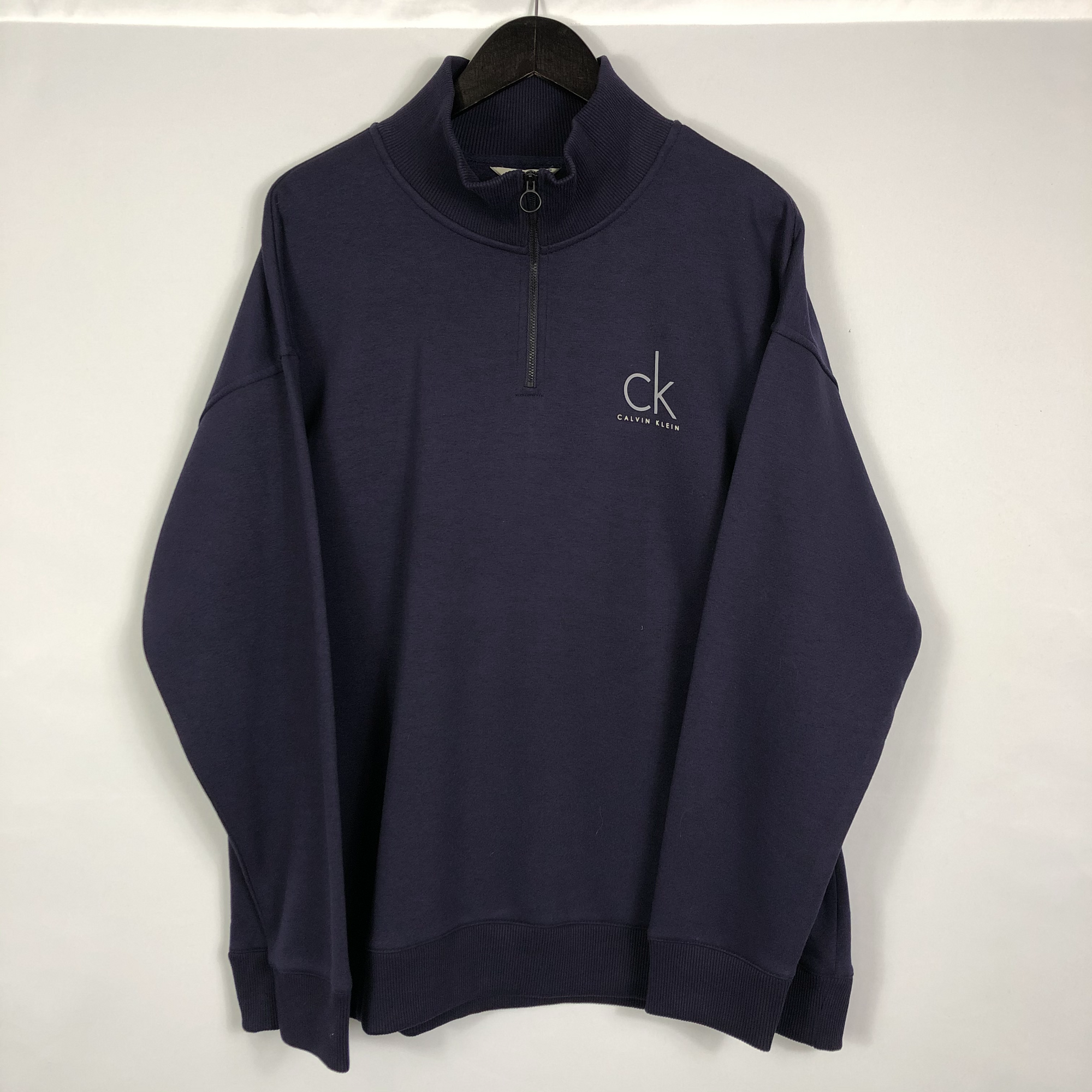 Deadstock Calvin Klein 1/4 Zip Sweatshirt - Men's XL/Women's XXL