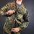 Vintage Camo Utility Overshirt / Jacket in Flecktarn Camo - Large - Vintique Clothing