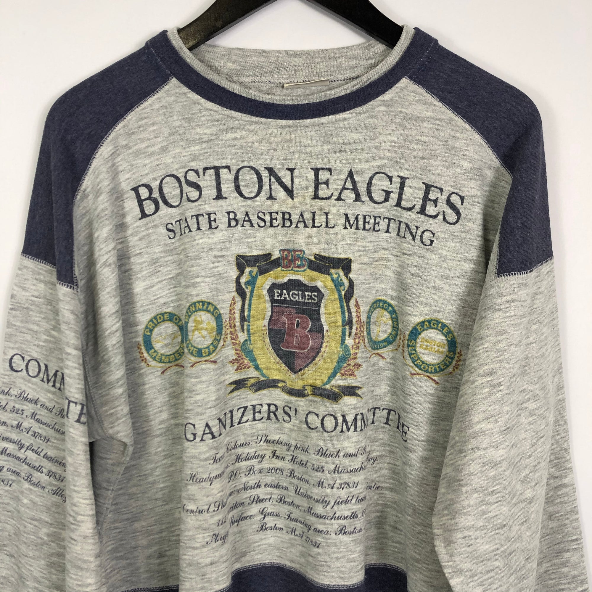 VINTAGE BOSTON EAGLES SWEATSHIRT - LARGE