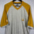 Vintage Adidas Tee in Grey & Yellow - Men’s Large/Women’s XL