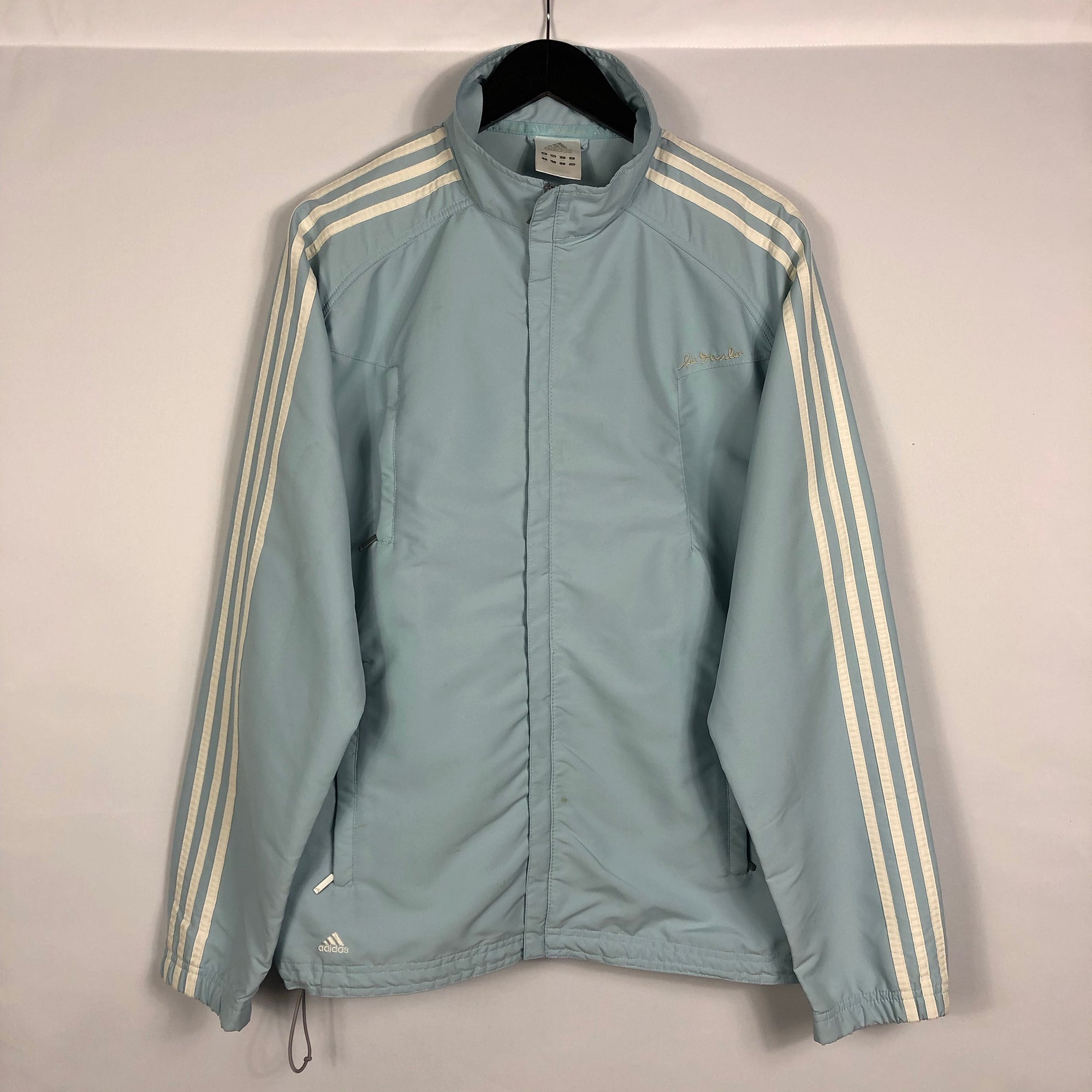 Vintage Adidas Jacket in Baby Blue - Large