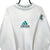 VINTAGE 80S ADIDAS EQUIPMENT SPELLOUT SWEATSHIRT IN WHITE - MEN'S LARGE/WOMEN'S XL