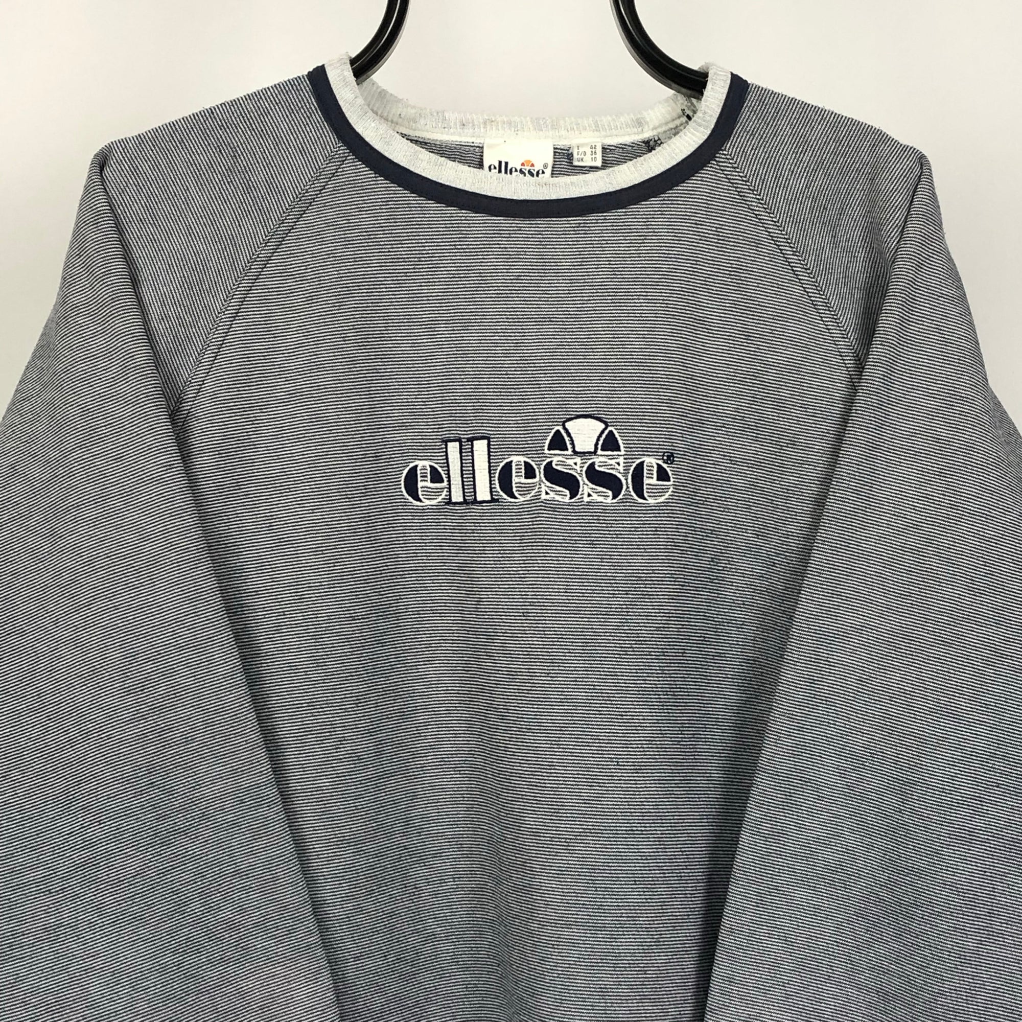 Ellesse Striped Spellout Sweatshirt - Women’s Large/Men’s Small