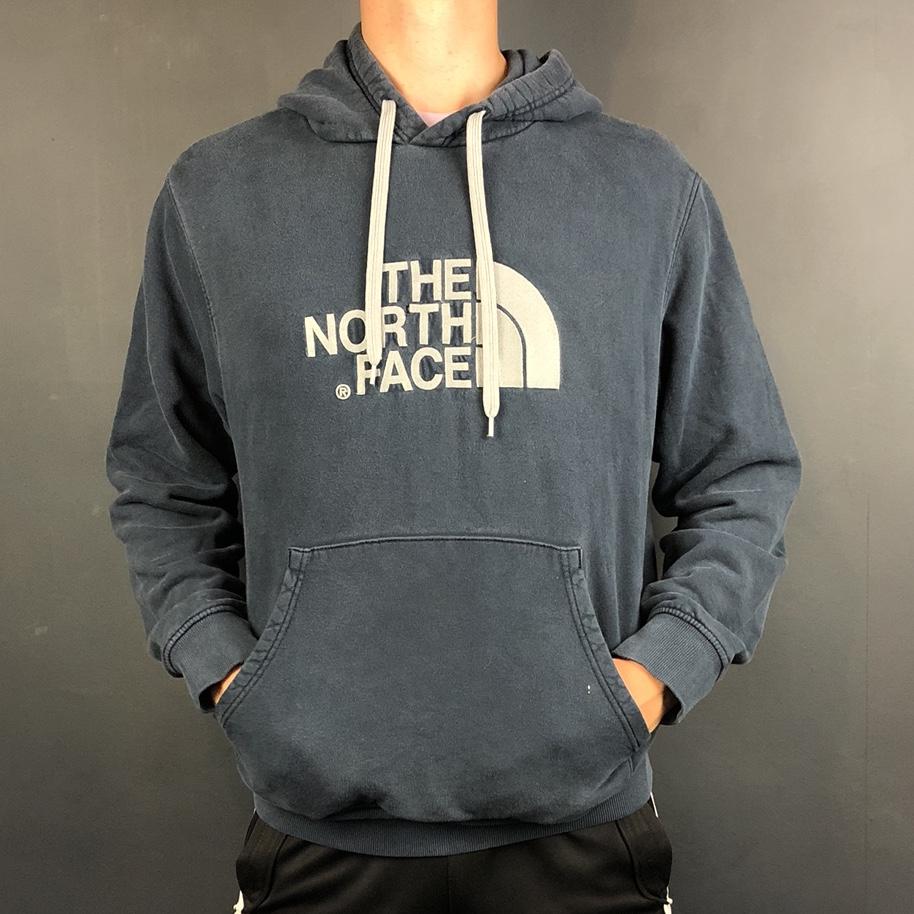 Vintage North Face Hoodie with Embroidered Spellout - Large - Vintique Clothing